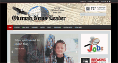 Desktop Screenshot of okemahnewsleader.com